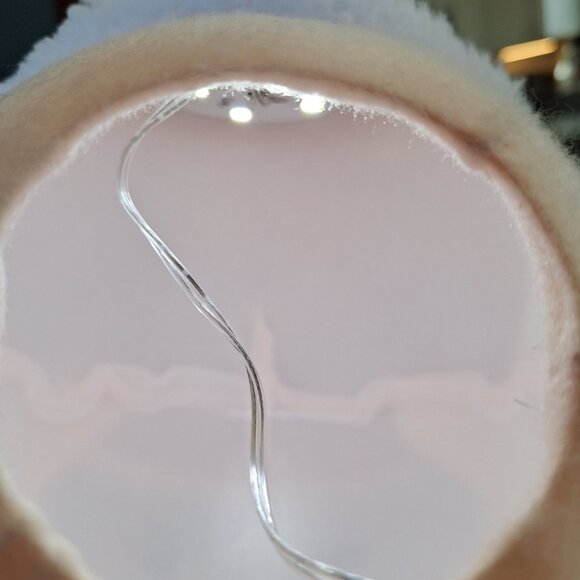 Holiday Style Lighted Santa LED Tree Topper Battery Operated Fabric Head - Picture 4 of 10